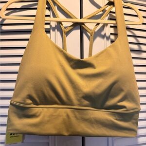 all in motion Mustard Yellow Strappy Light-Support Sports Bra